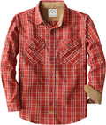 Mens Flannel Shirt Long Sleeve Button Down Plaid - Warm (Style FDVP)