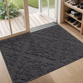 Door Mat 32x48 Absorbent Dirt Trapper Entryway Rug - Non-Slip Washable
