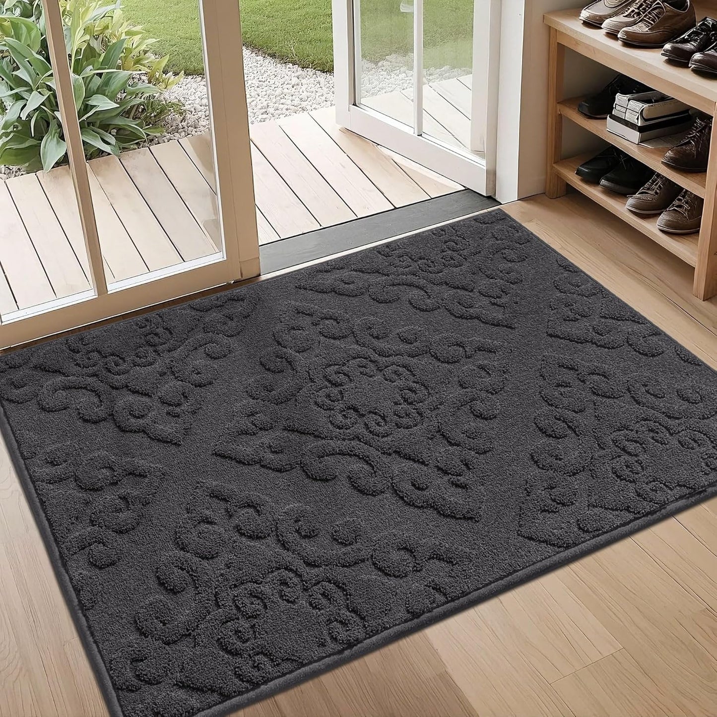 COSY HOMEER Door Mat 32x48 Non-Slip Washable Entryway Rug