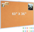 Large Cork Board 60 x 36 in Bulletin Board - Oversized Display