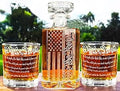 We The People American Flag Whiskey Decanter Set - Engraved Patriotic