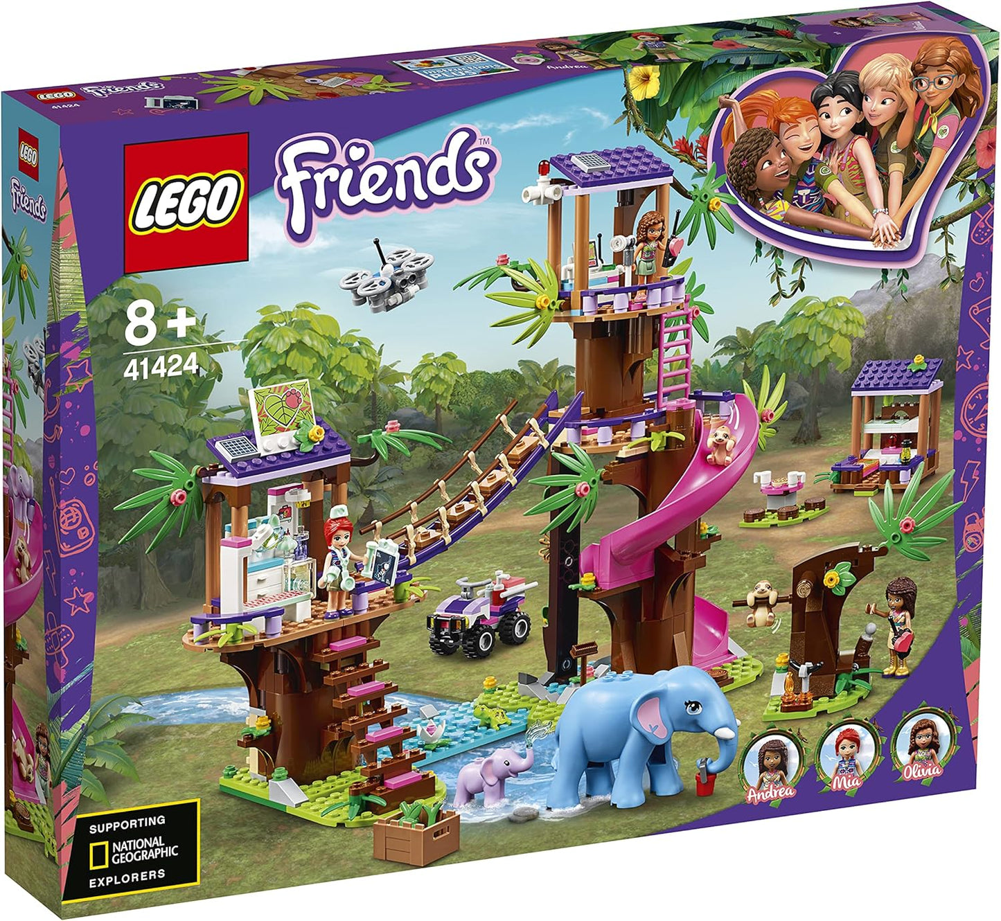 LEGO Friends Jungle Rescue Base - Adventure Fun with Elephants!