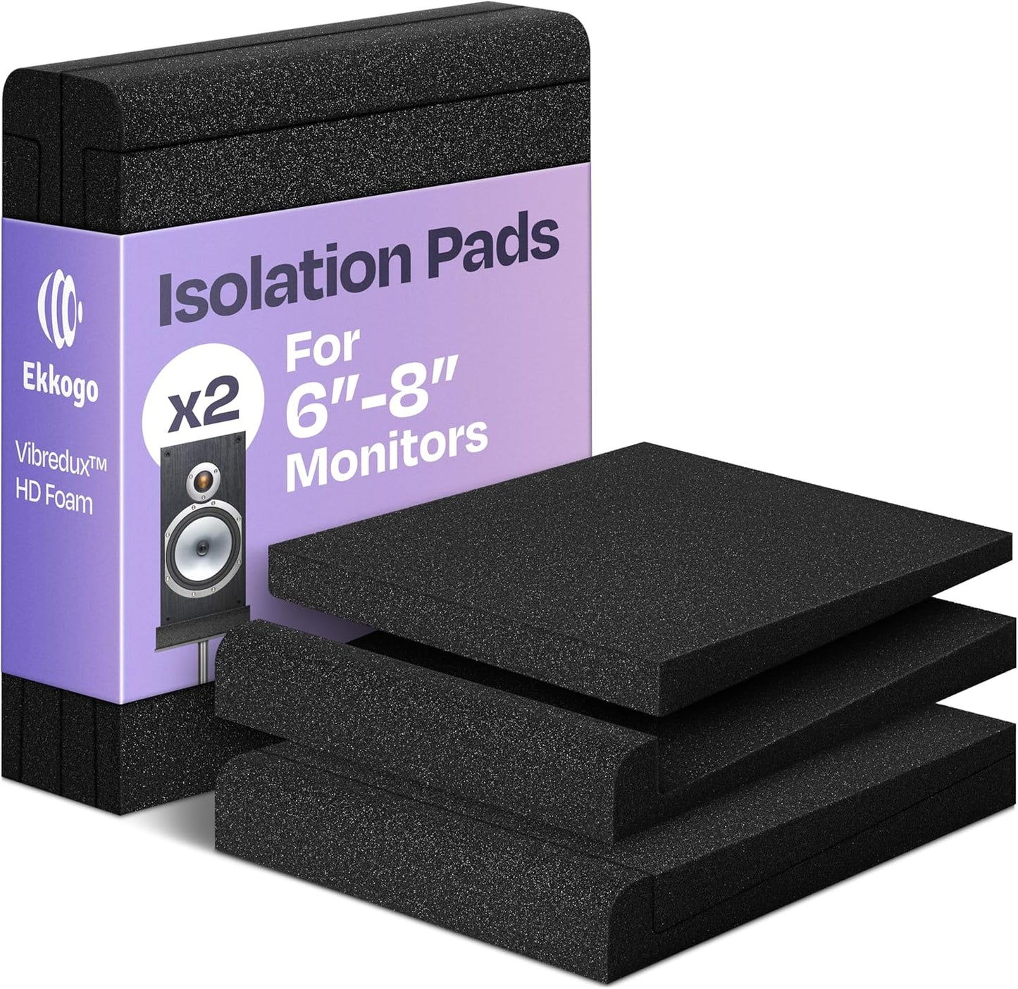 Enhanced Studio Monitor Isolation Pads by Ekkogo