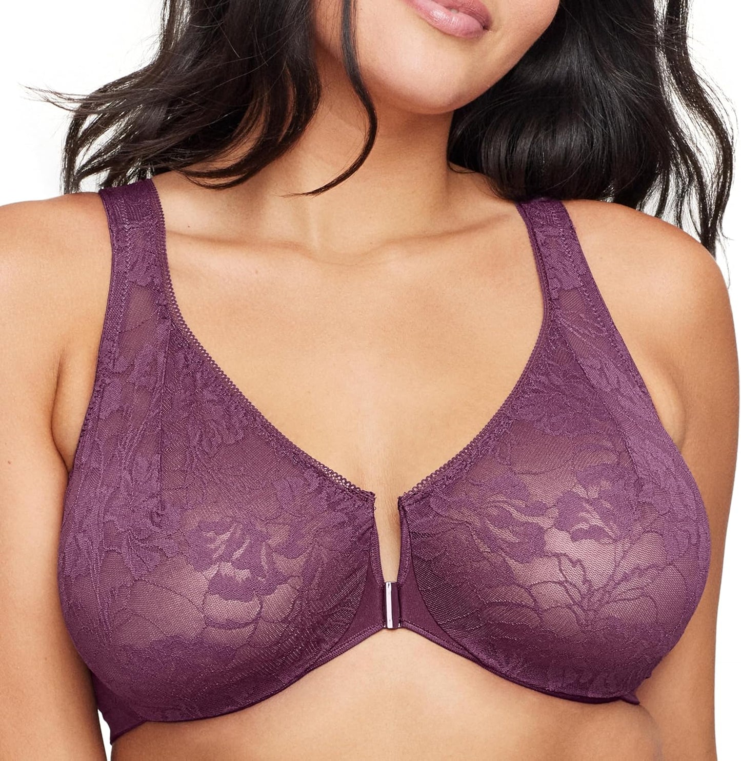 Glamorise Women's Plus Size Lacey T-Back Wonderwire Bra Review