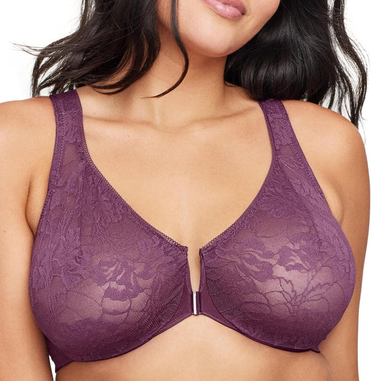 Glamorise Women's Plus Size Lacey T-Back Wonderwire Bra Review