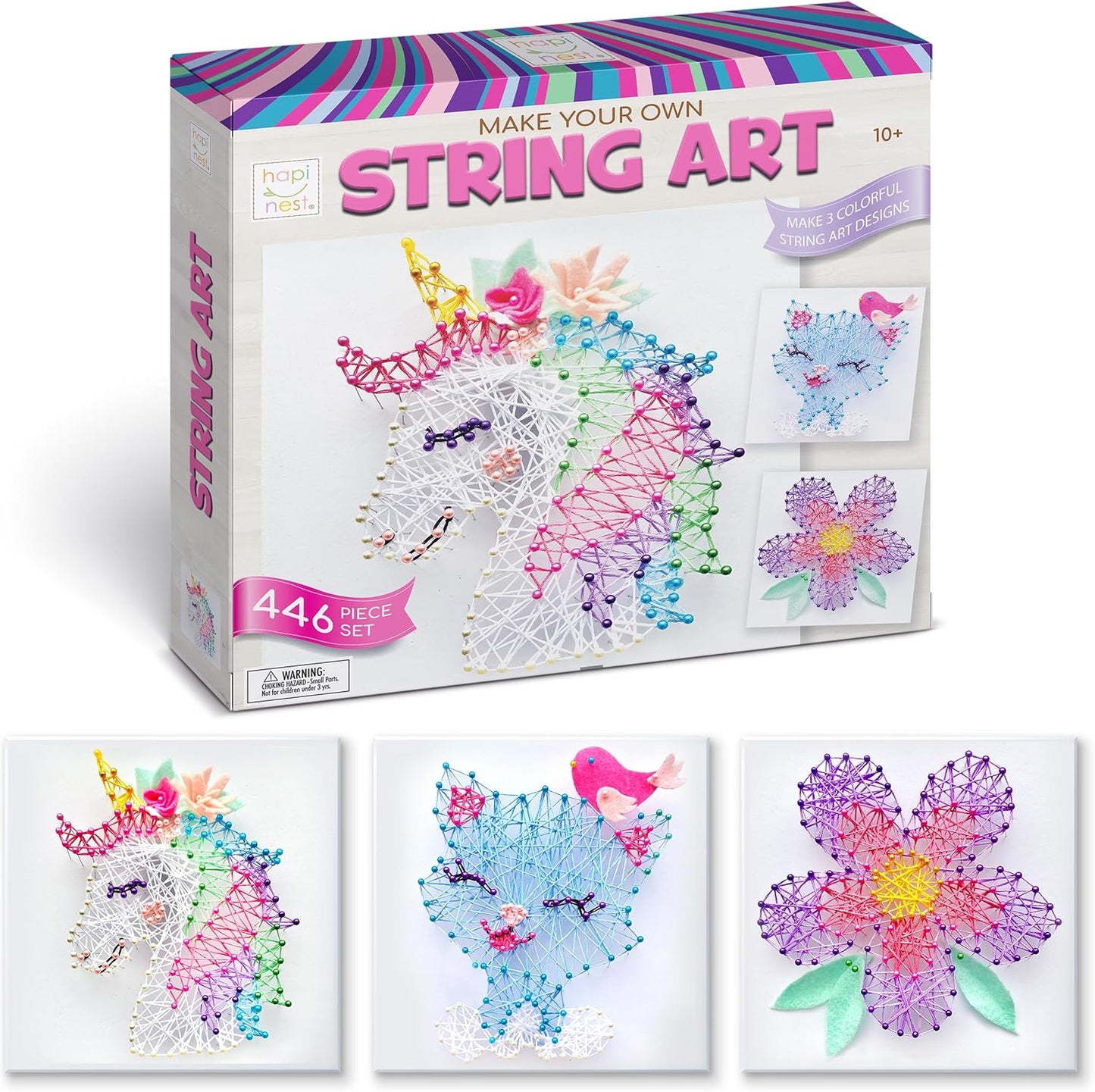Hapinest 3D String Art Kit: Creative Crafts for Tween Girls