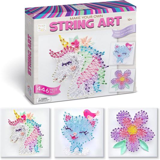 Hapinest 3D String Art Kit: Creative Crafts for Tween Girls