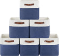 Collapsible Fabric Cube Storage Bins 11x11 in Pack of 6 - Neat Shelf