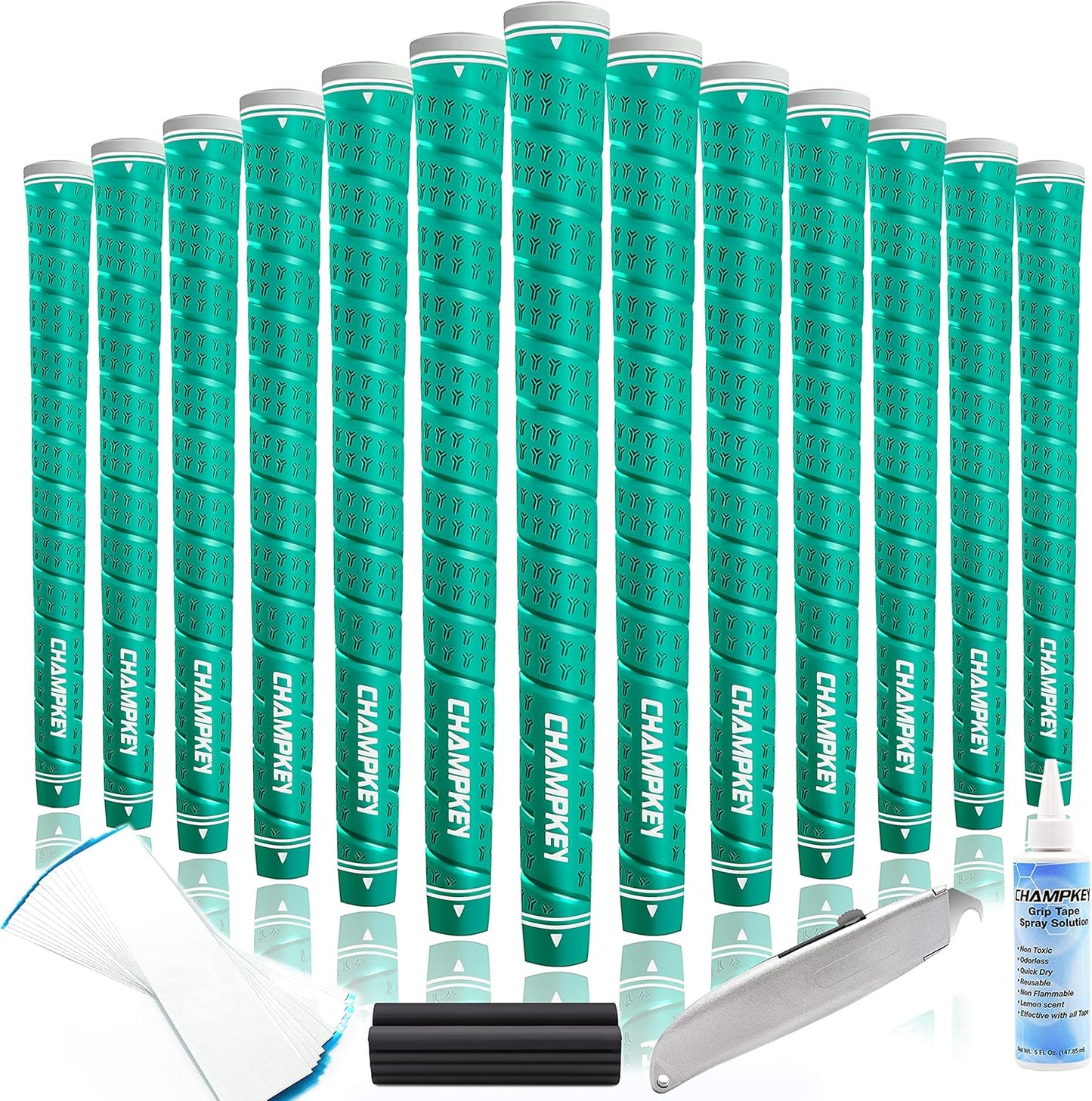 CHAMPKEY WRAP-Y Rubber Golf Grips for Enhanced Performance