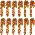 12 Pack Autumn Garland 70.8 ft Fall Garland - Double Value Outdoor