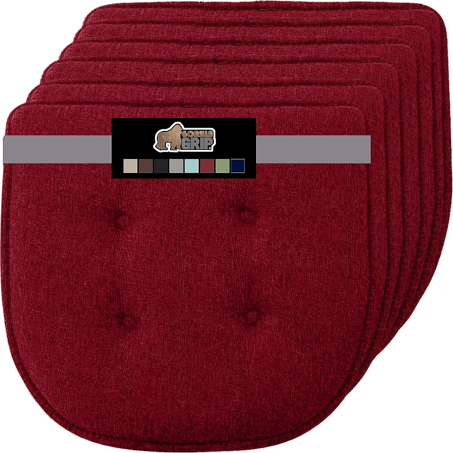 GORILLA GRIP Slip Resistant Tufted Chair Cushions for Comfort