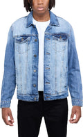 X RAY Mens Denim Jacket - Stylish Casual Trucker Biker Jacket