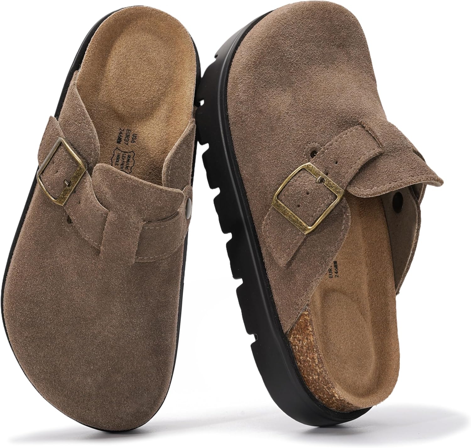 Project Cloud Genuine Leather Platform Clogs for Women 2025