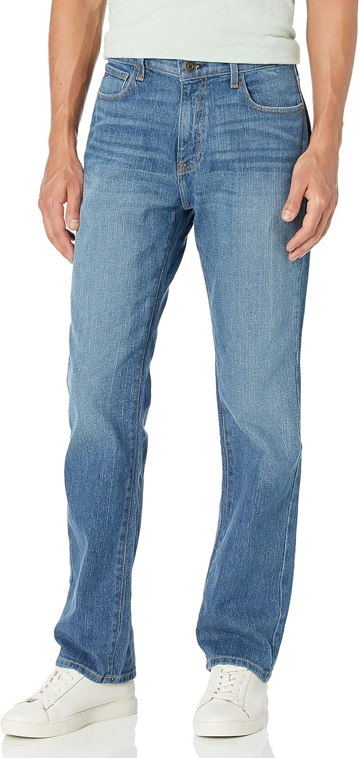 Tommy Hilfiger Men's Relaxed Fit Stretch Jeans for All-Day Comfort