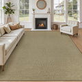 Easy Jute Rug 8x10 Natural - Washable, Non Slip, Indoor/Outdoor