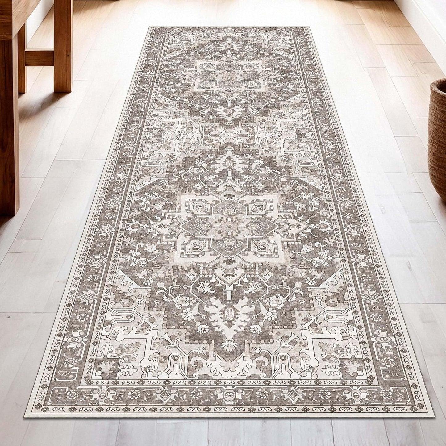 Washable Runner Rug 2.5x8 for Hallways and Entryways