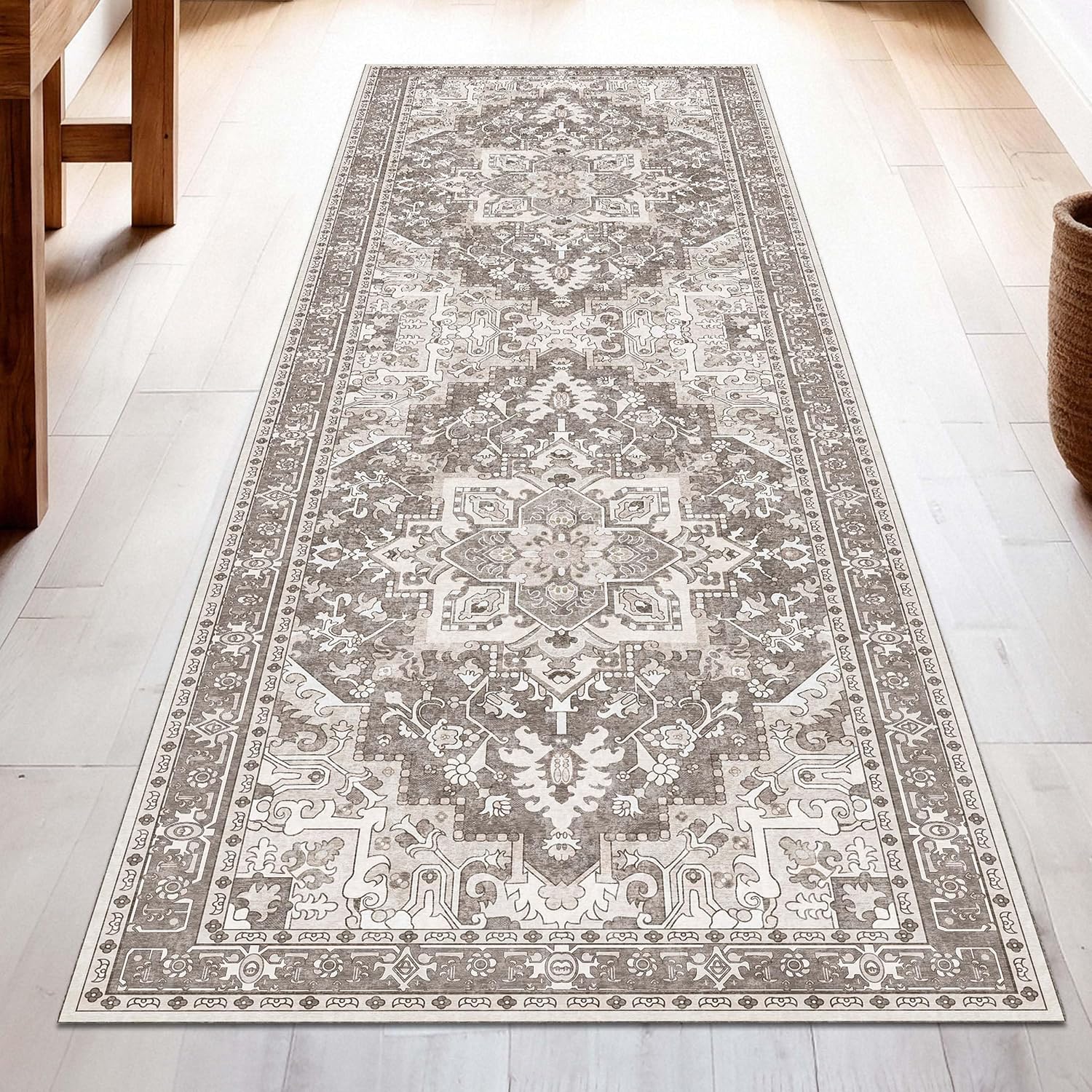 Washable Runner Rug 2.5x8 for Hallways and Entryways