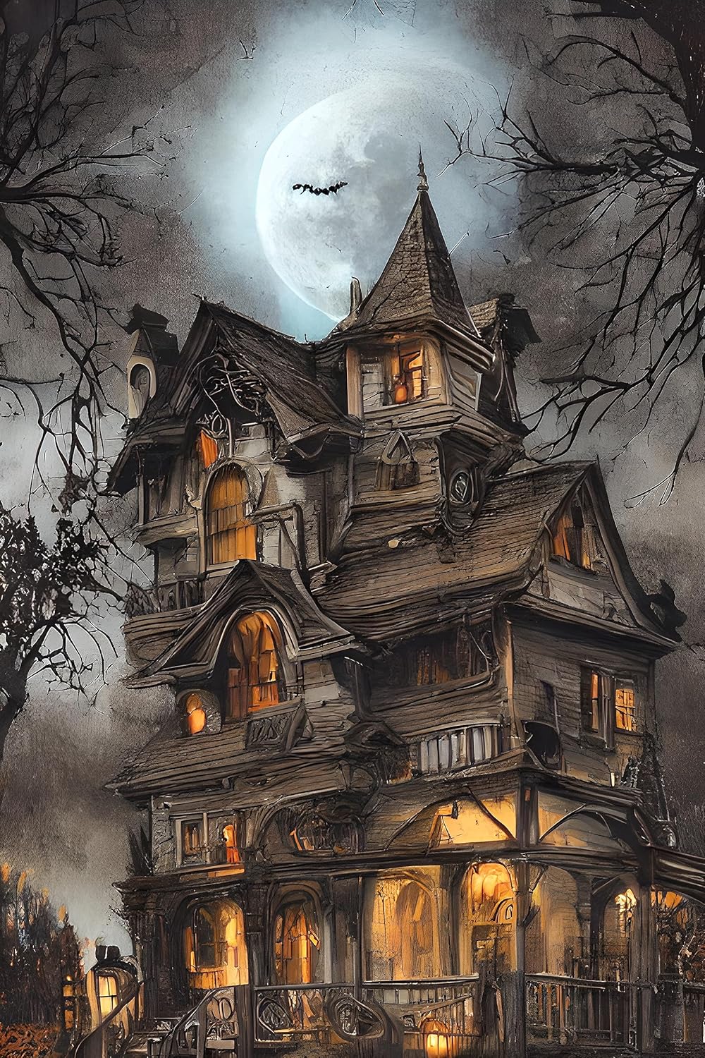 Creepy Halloween Cross Stitch Kit for Adults by Moohue - Fun DIY
