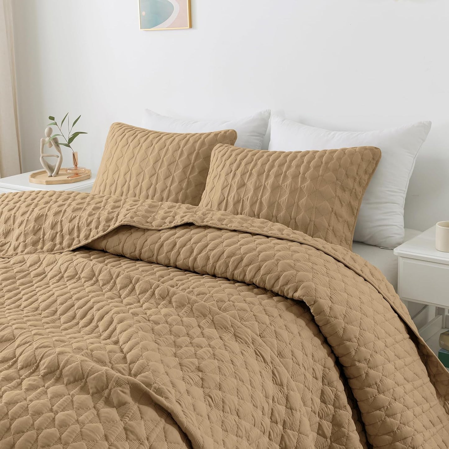 WDCOZY Oversized California King Quilt Set for All Seasons