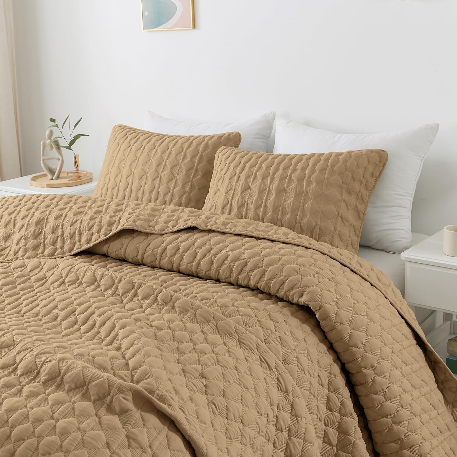 WDCOZY Oversized California King Quilt Set for All Seasons