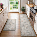 Kitchen Mats 2PCs LightTaupeBrown - Anti Fatigue Waterproof Runner