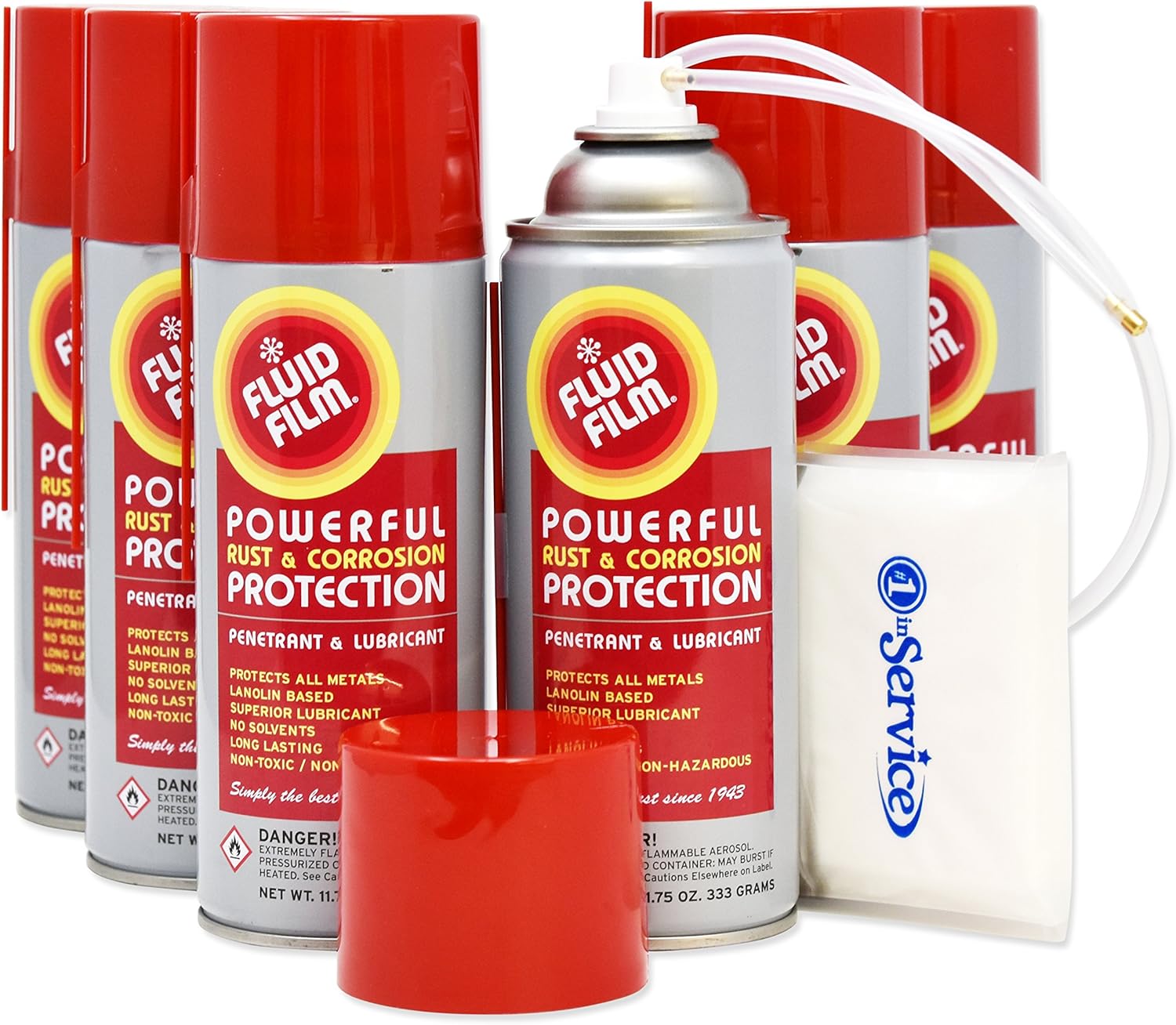 Fluid Film 11.75 oz Spray 6 Pack with Extension Wand Included