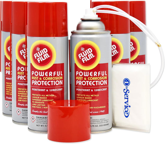 Fluid Film 11.75 oz Spray 6 Pack with Extension Wand Included