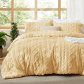 Bedsure Tufted Boho Comforter Set California King - Soft Embroidered