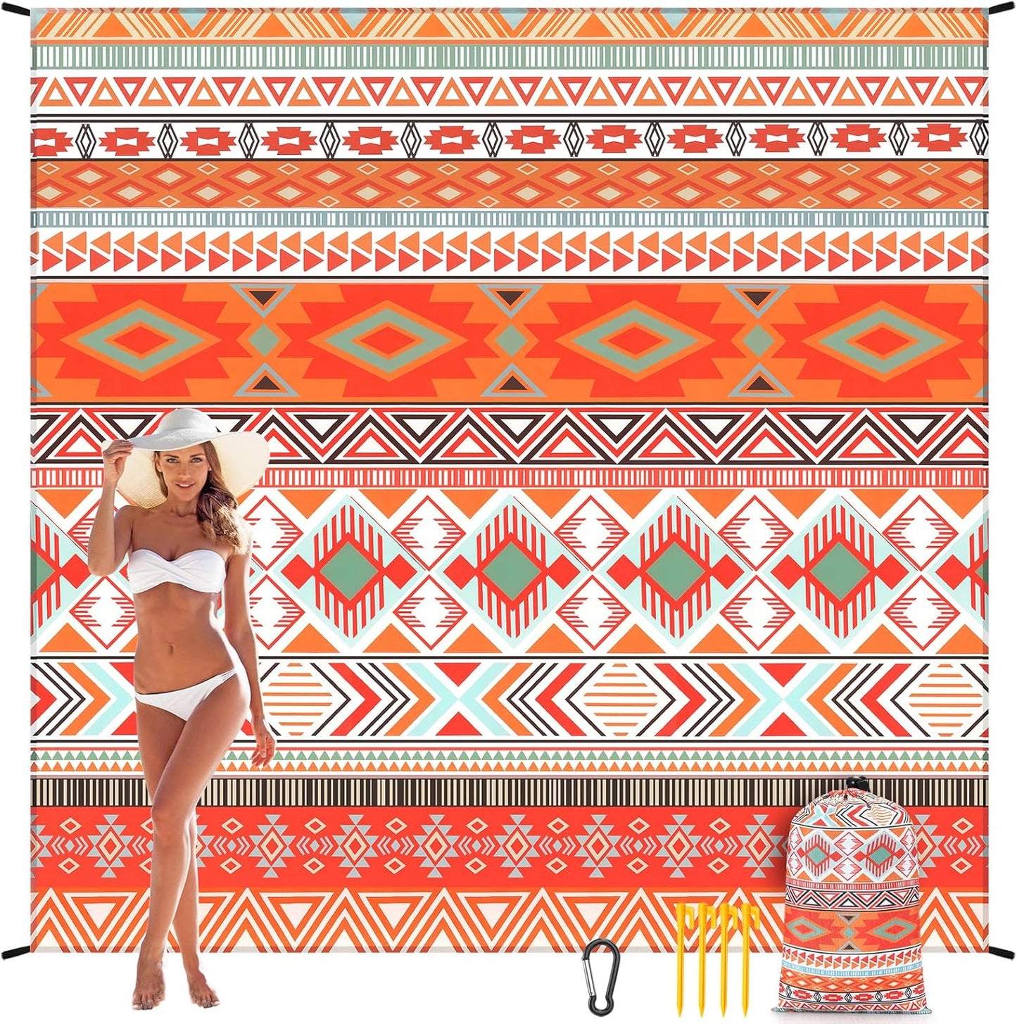 Waterproof Sandproof Beach Blanket for Outdoor Fun and Relaxation