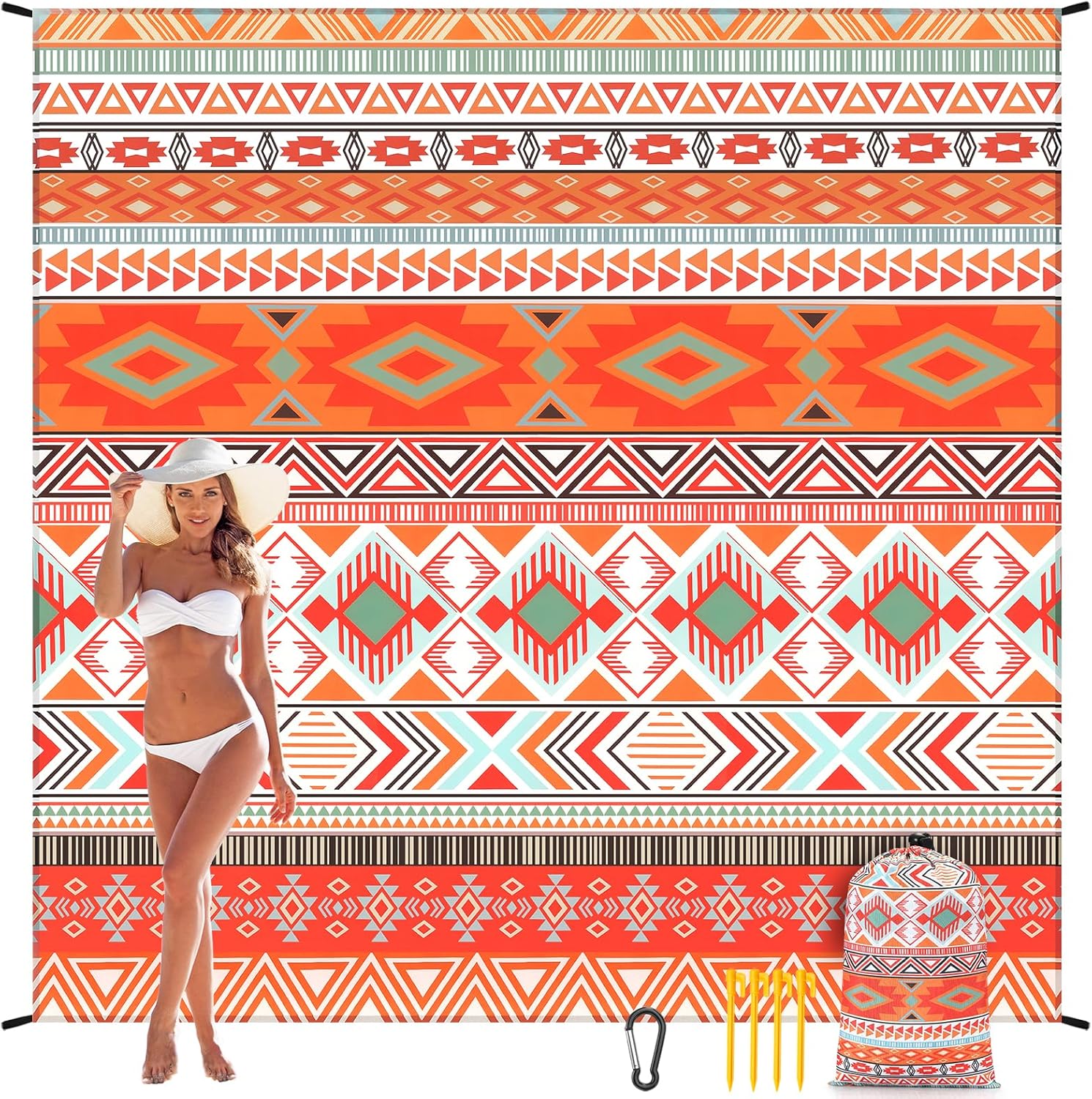 Waterproof Sandproof Beach Blanket for Outdoor Fun and Relaxation