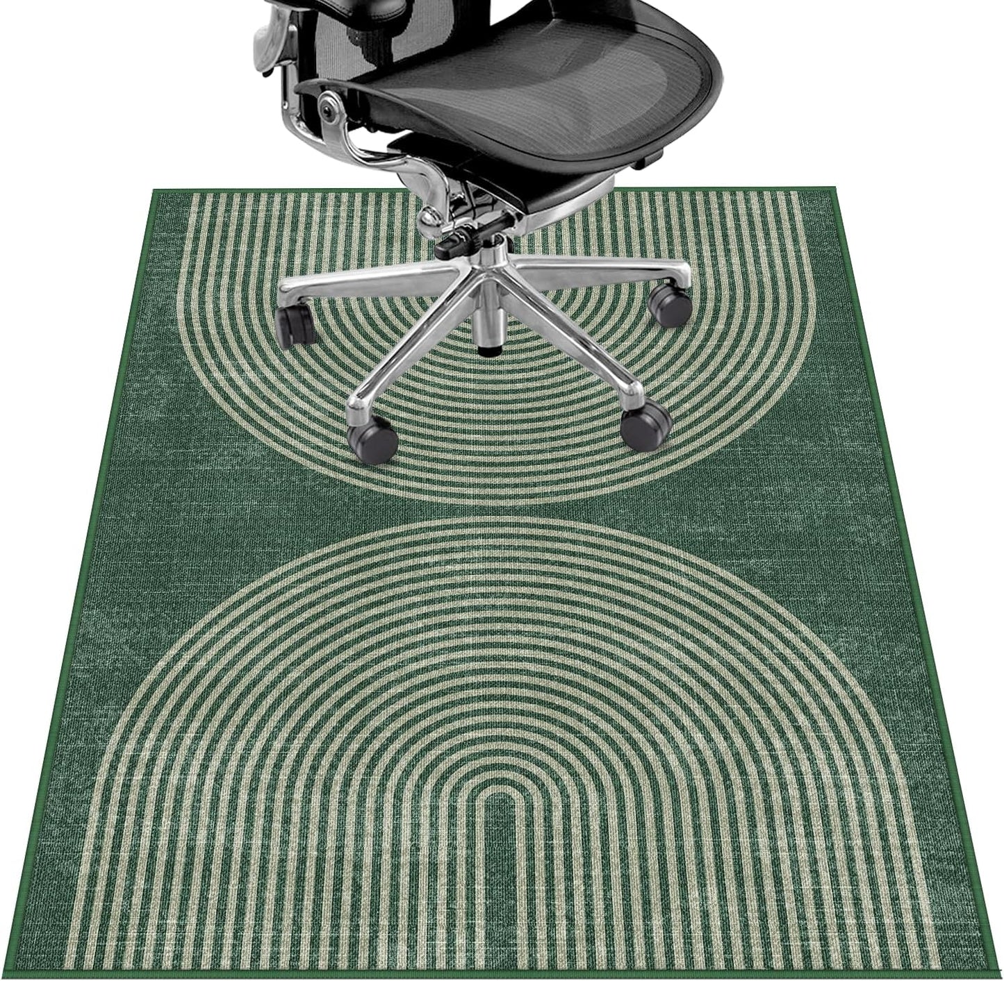 Geo Green Heavy Duty Chair Mat - Non-Slip Protection