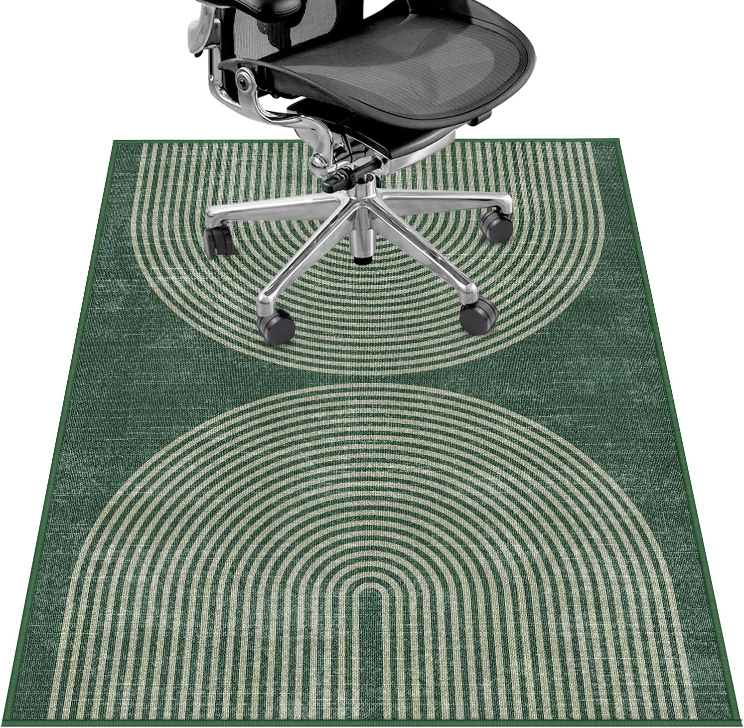 Geo Green Heavy Duty Chair Mat - Non-Slip Protection