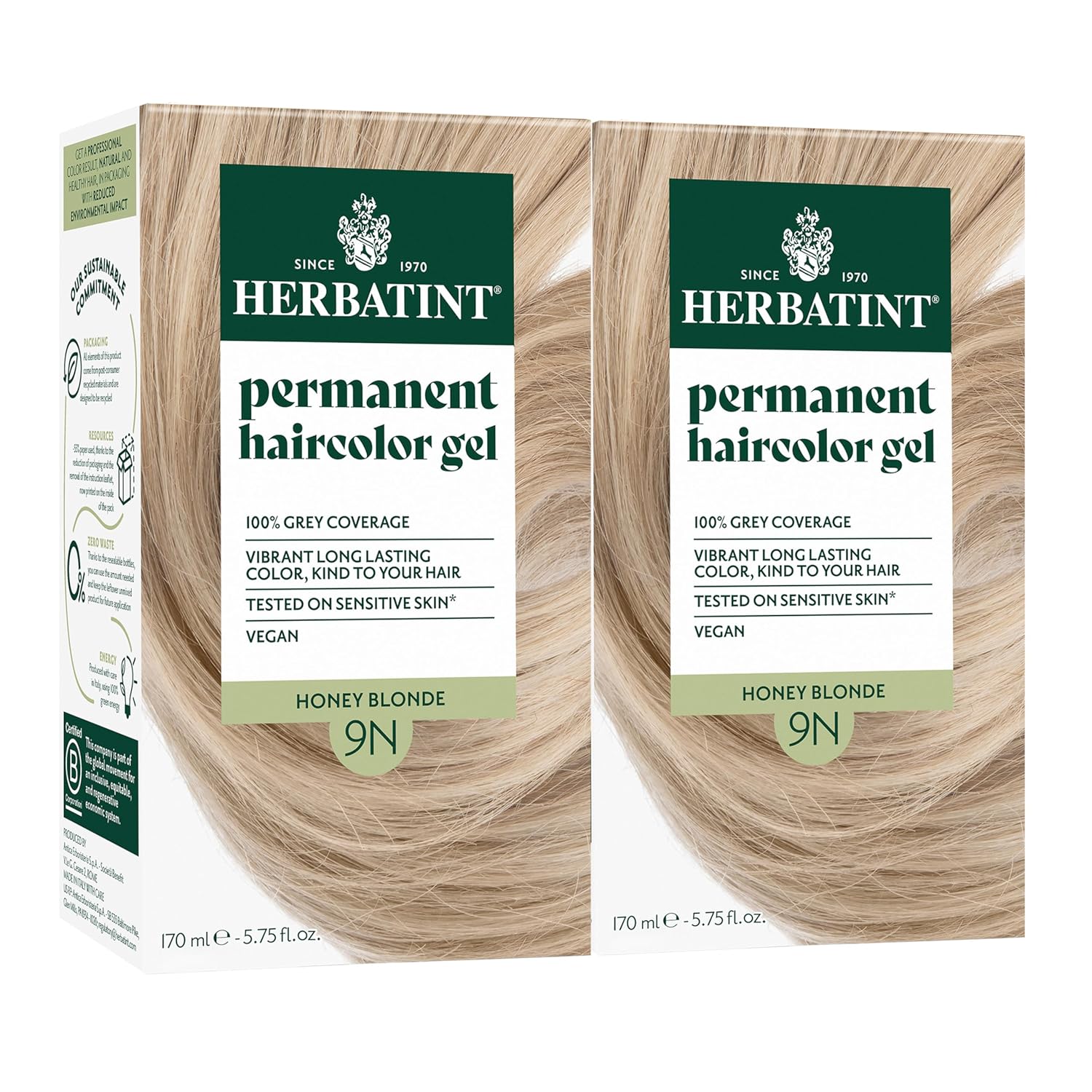 Herbatint 9N Honey Blonde Hair Dye for 100% Gray Coverage