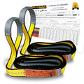Mighty Sumo 1x8 Poly Web Sling 2 Pack - Heavy Duty Lifting Gear