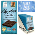 Hawaiian Sea Salt Dark Chocolate Bar 72% Cocoa - Rich Flavor