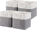 13 x 13 Inch Cube Storage Bins 4 Pack - Collapsible Fabric Organizers