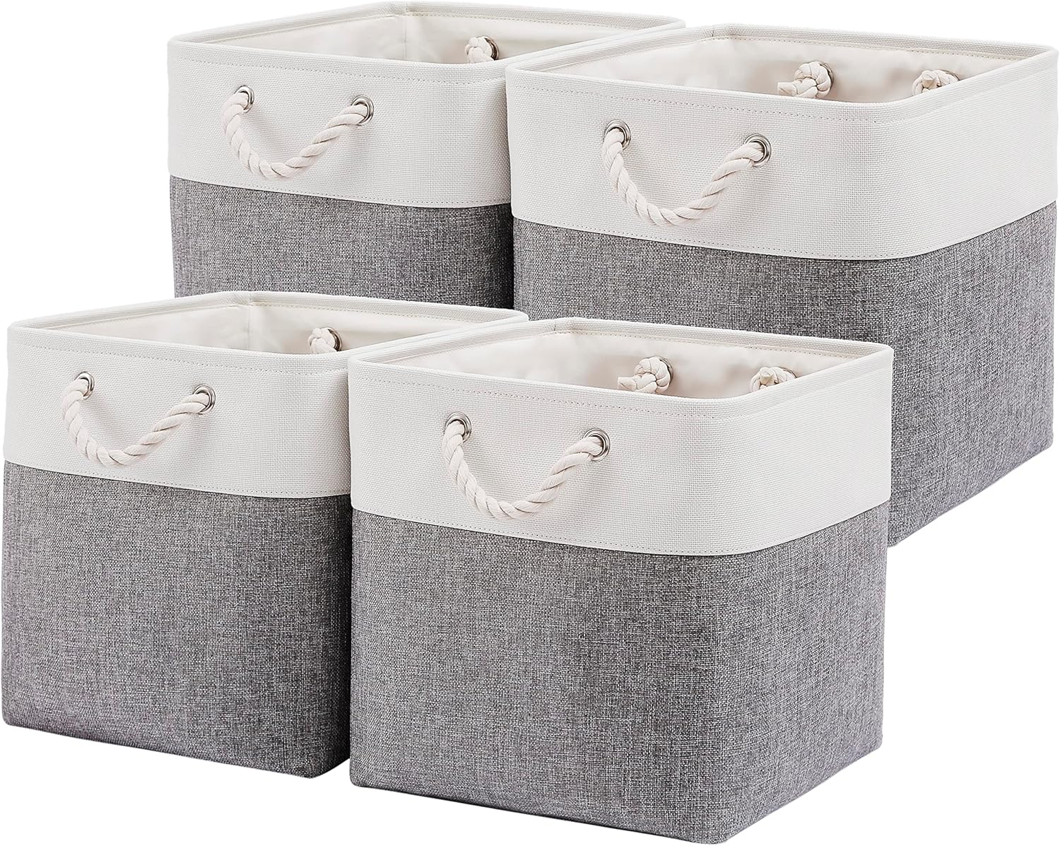 13 x 13 Inch Cube Storage Bins for Home and Office Organization