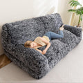 XXXL Human Dog Sofa Bed Black White - Giant Floor Sofa Couch