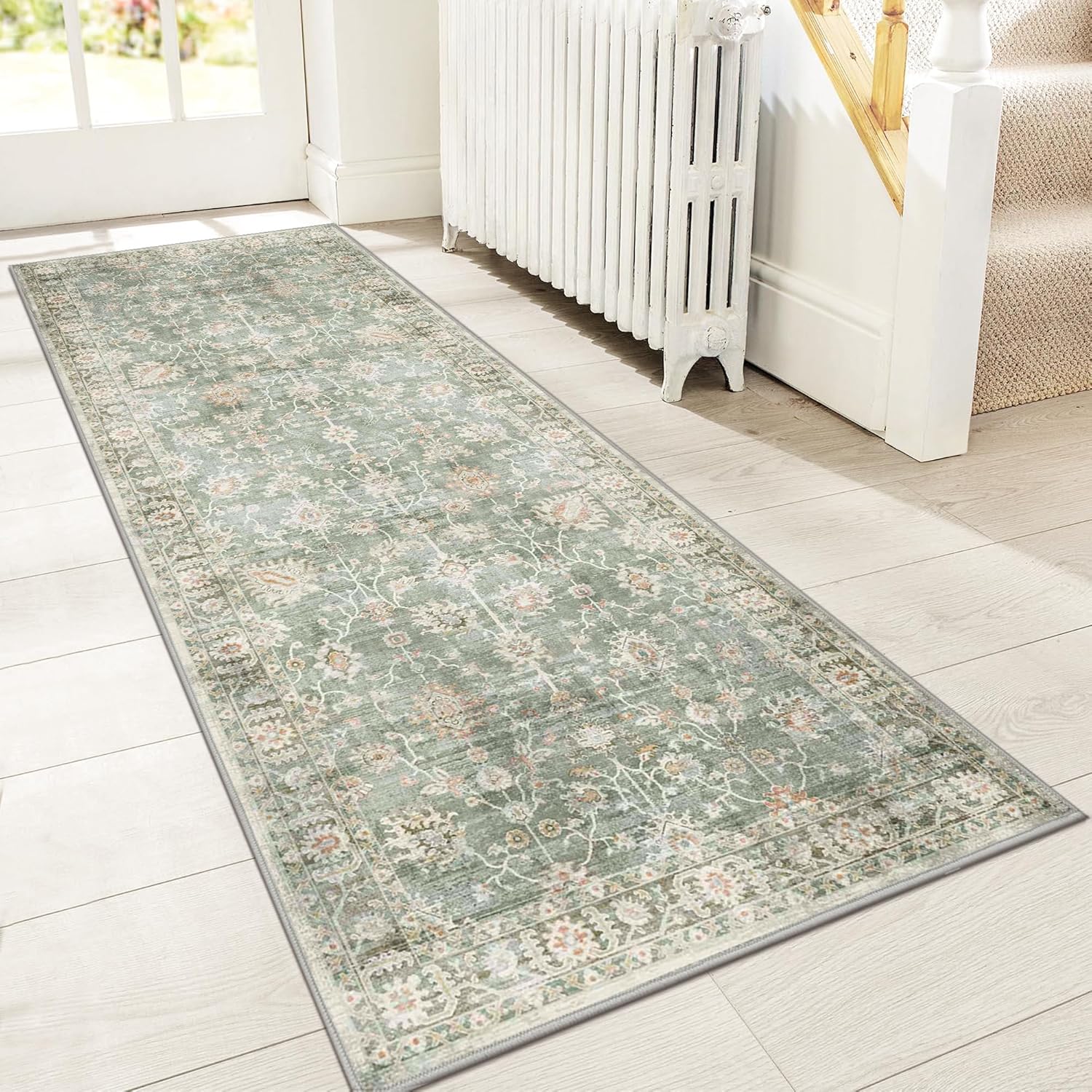 GENIMO Runner Rug for Hallways Machine Washable Non Slip 2x7
