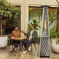 Pyramid Patio Heater 48,000 BTU Outdoor Quartz Tube - Stylish Warmth