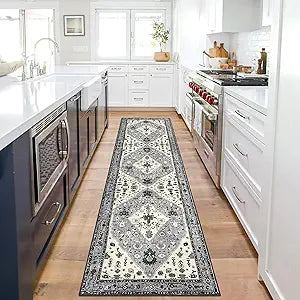 EARTHALL Boho Rug Runner for Hallway Entry Soft Non-Slip 2ftx8ft