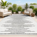 JONATHAN Y Stripe Geometric Indoor Outdoor Area Rug 3x5 - Durable