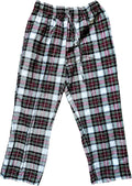 Men Women Unisex Plaid Flannel Pajama Pants - Warm Cotton PJ