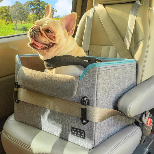 Portable Pet Booster Seat for Safe Travels with Small Dogs