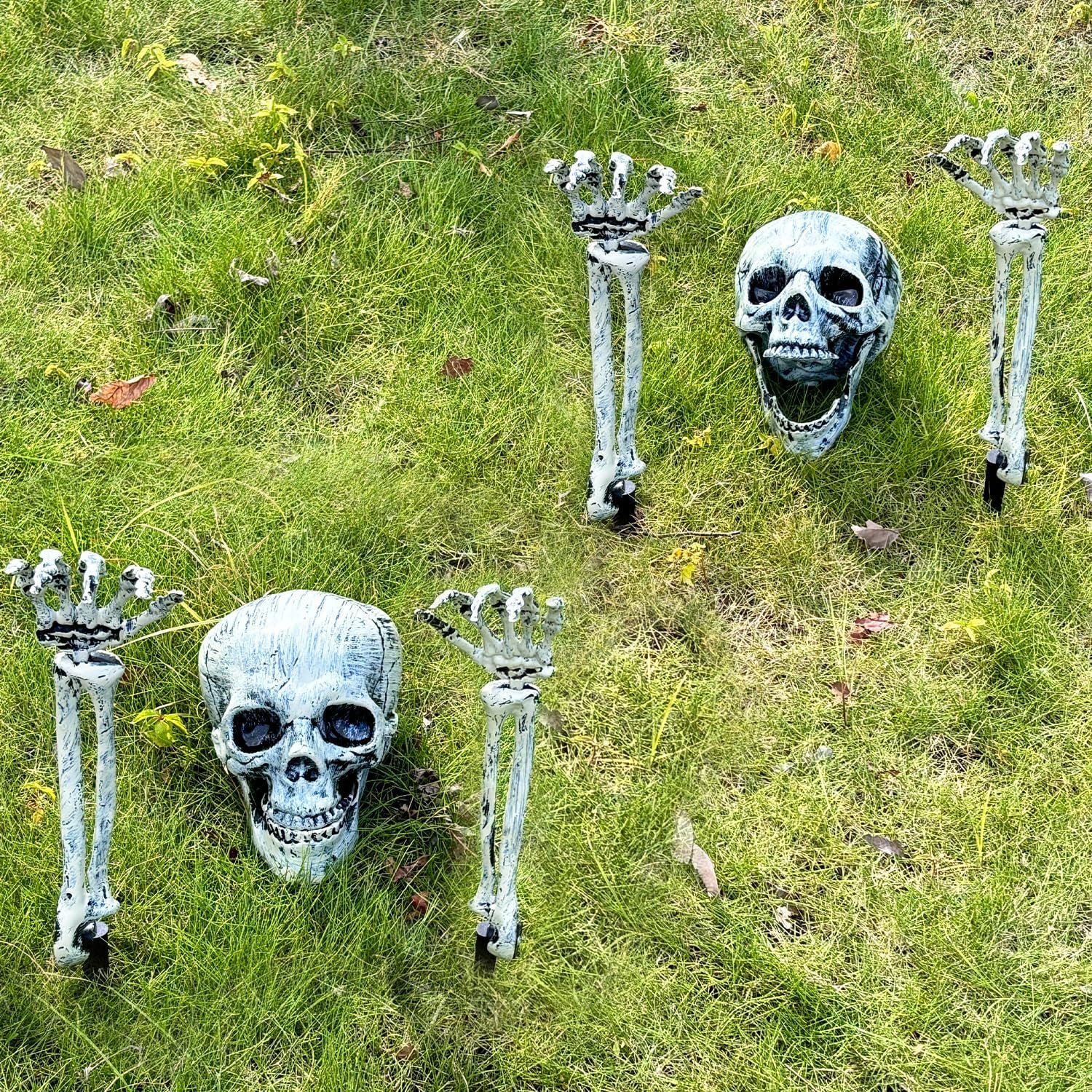 Realistic Halloween Skeleton Groundbreaker Stakes for Yard Decor