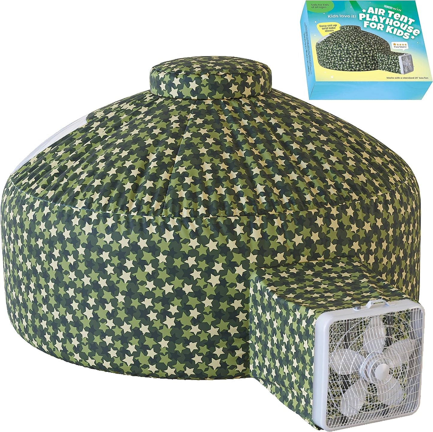 Inflatable Camo Playhouse - Instant Setup & Storage!