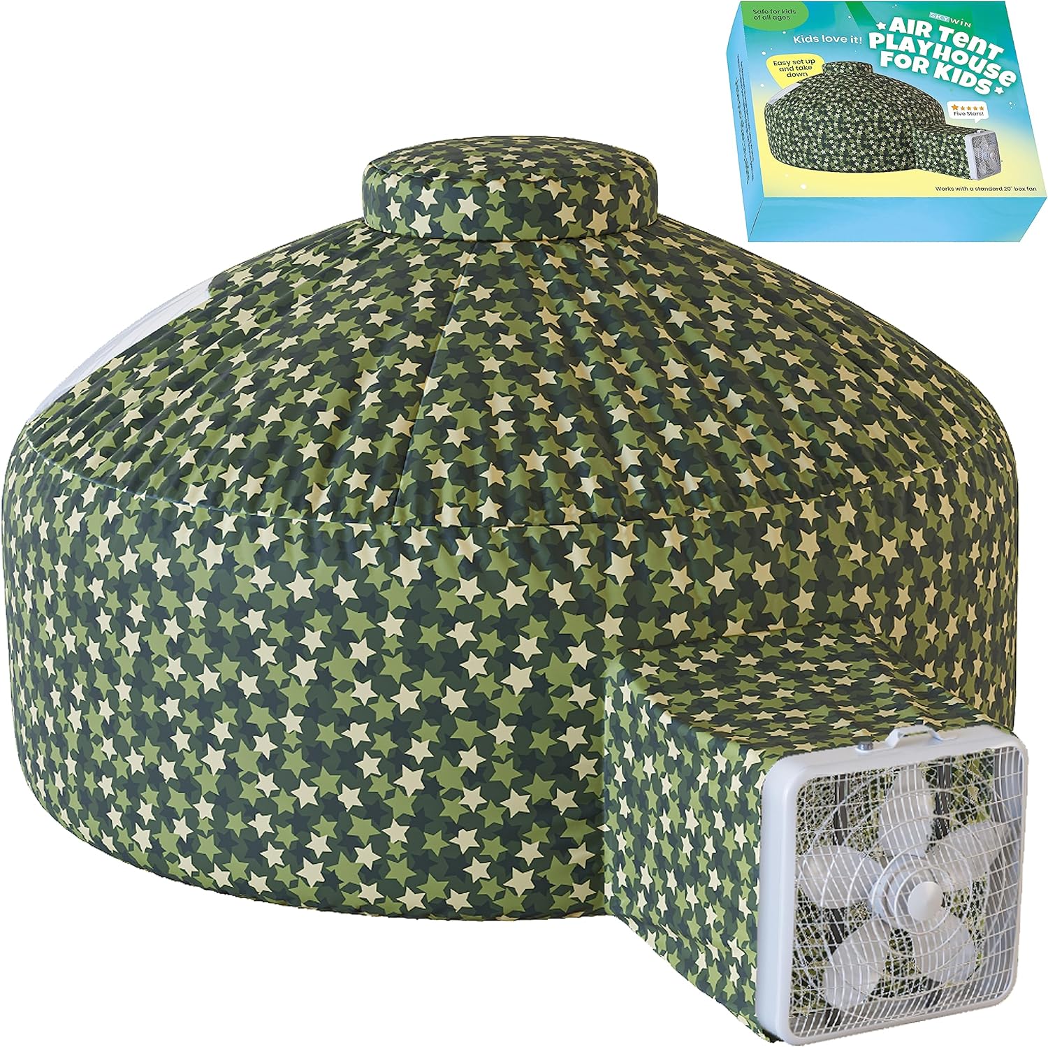 Inflatable Camo Playhouse - Instant Setup & Storage!