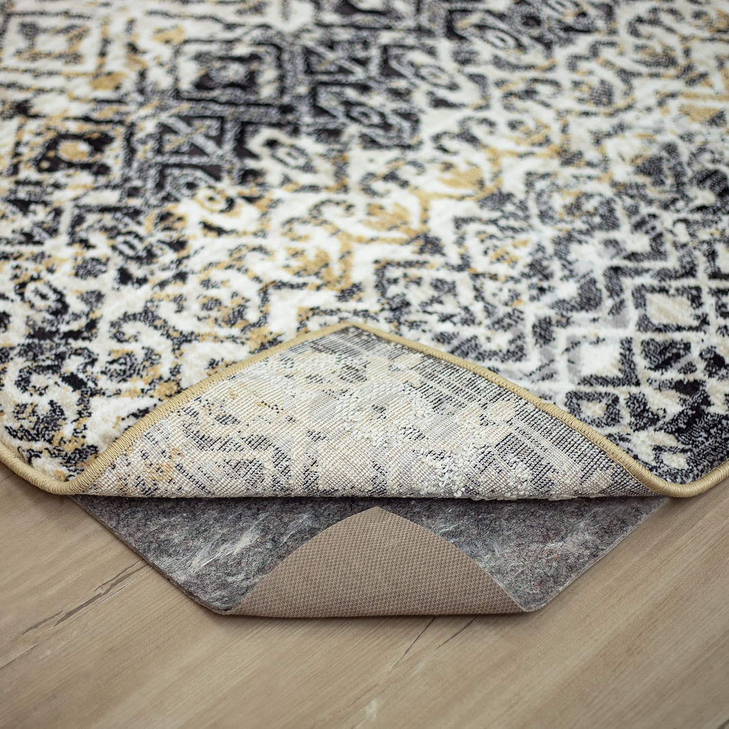 Non Slip Rug Pad Gripper 7ft 8in x 10ft 4in for All Floors