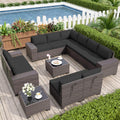 Kurapika 12 Pieces Patio Furniture Set - Modular Outdoor Conversation