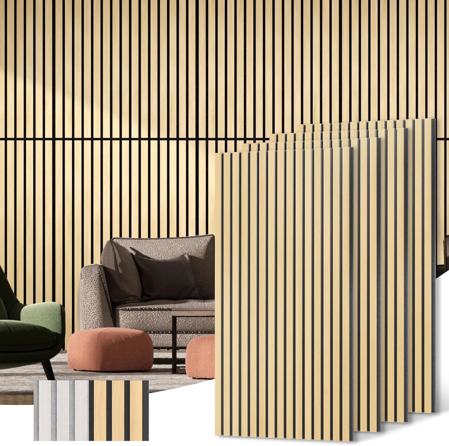 Acoustic Wood Wall Panels for Soundproofing and Decor